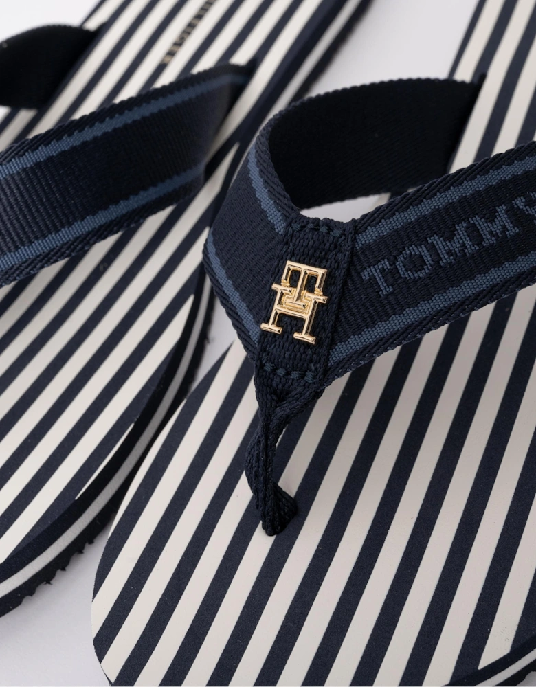Striped Beach Womens Sandal