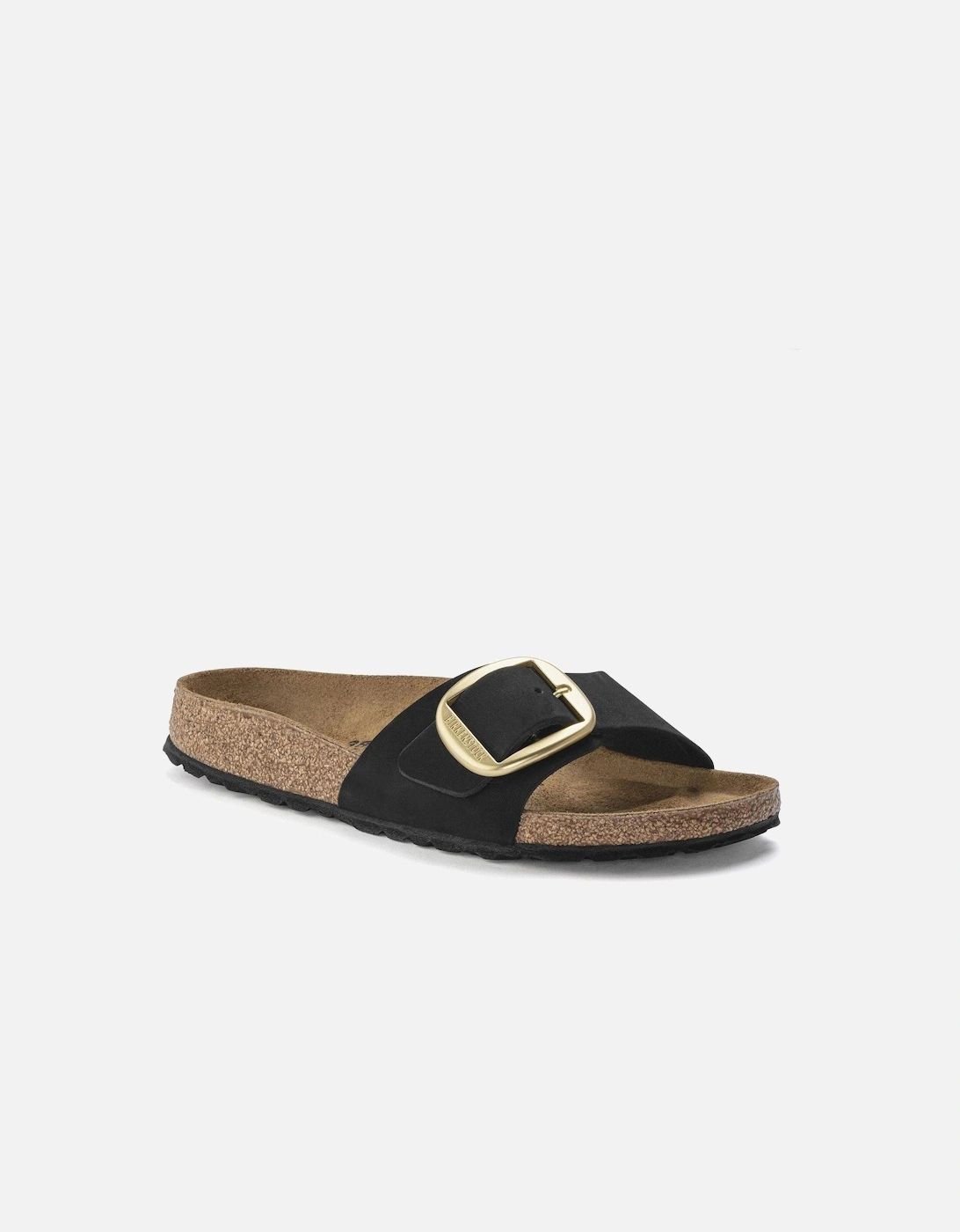 Big Buckle Womens Nubuck Leather Sandals, 6 of 5