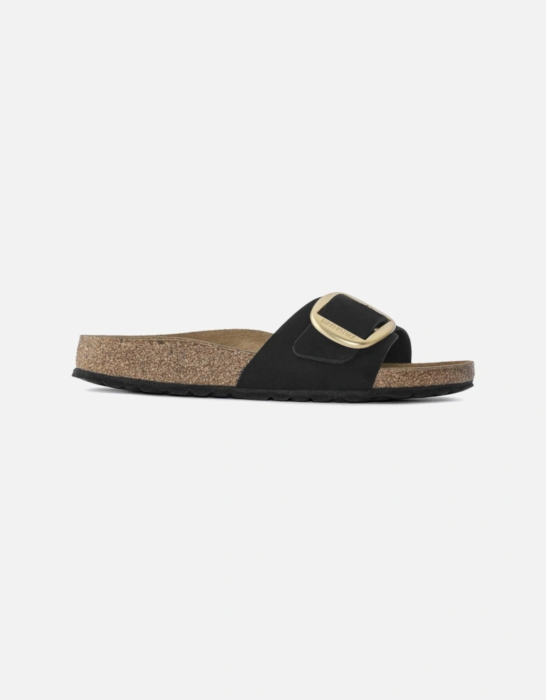 Big Buckle Womens Nubuck Leather Sandals
