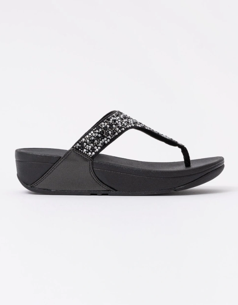 Womens Lulu Crystal-Mix Toe-Post Sandals