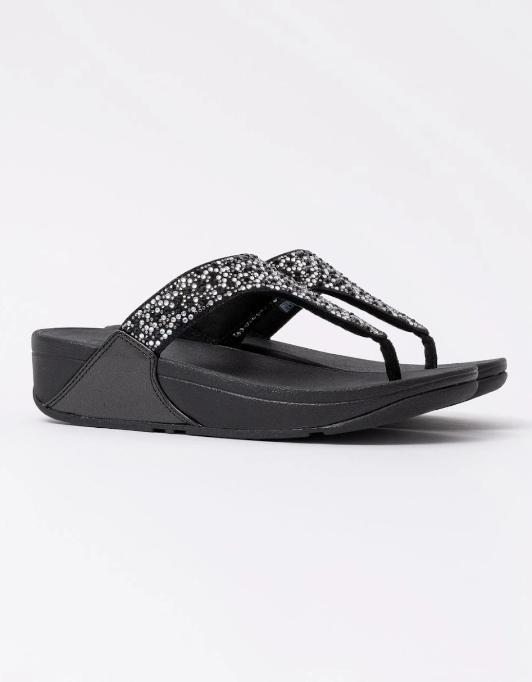 Womens Lulu Crystal-Mix Toe-Post Sandals