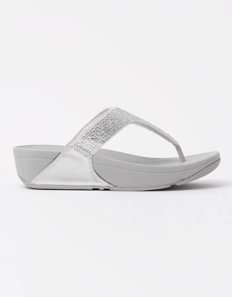 Womens Lulu Crystal-Mix Toe-Post Sandals