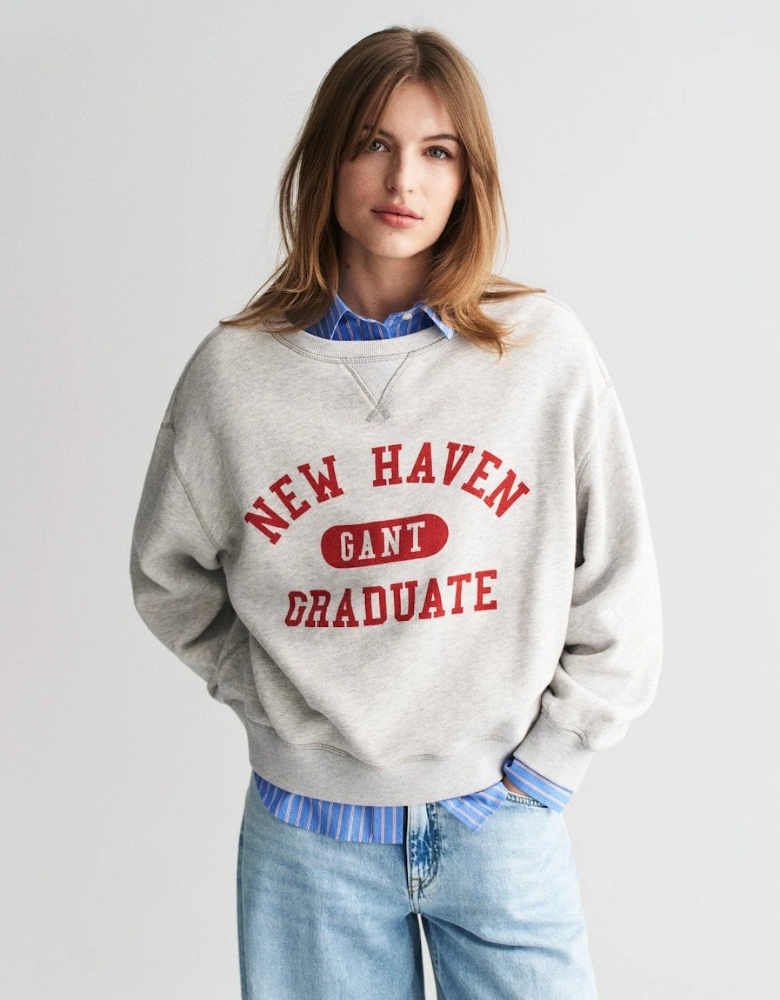 Womens Crew Neck New Haven Graduate Sweatshirt, 5 of 4