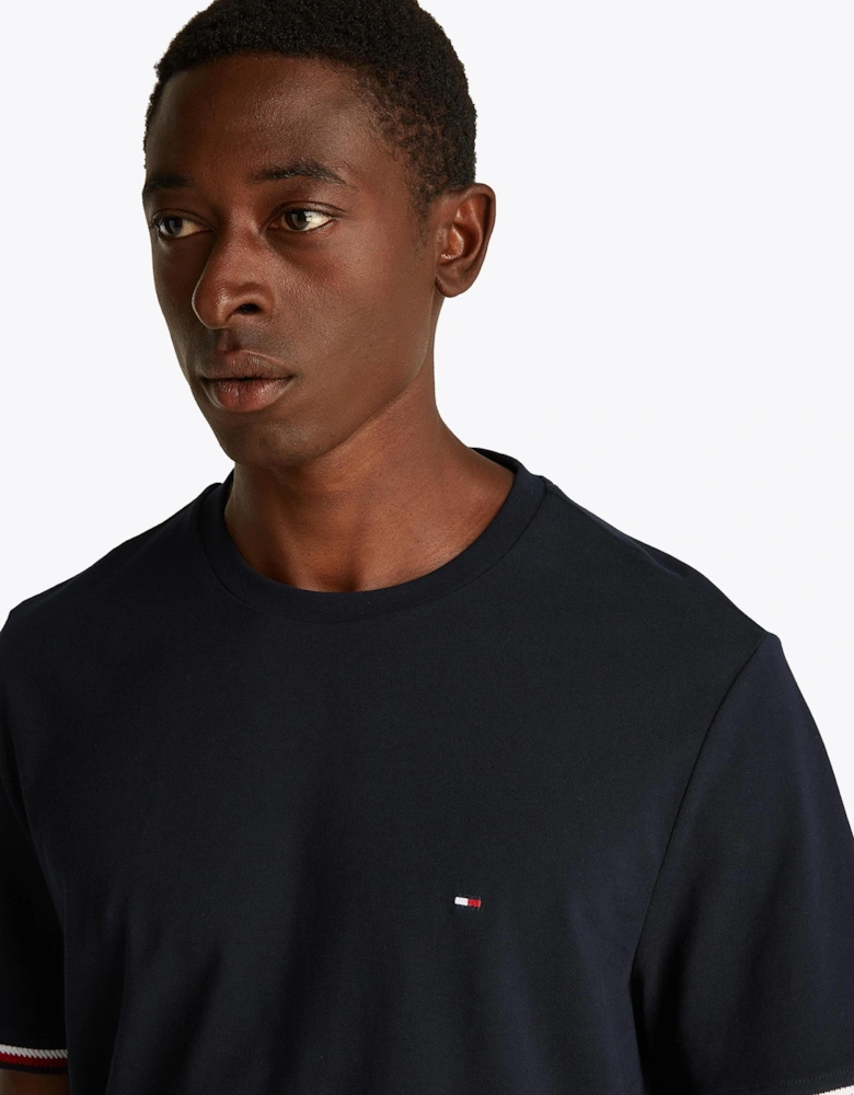 Global Strip Cuff Mens T Shirt
