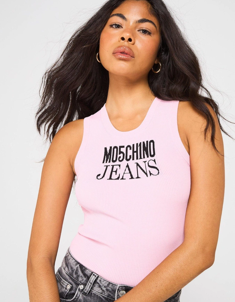 Logo Vest Top - Pink