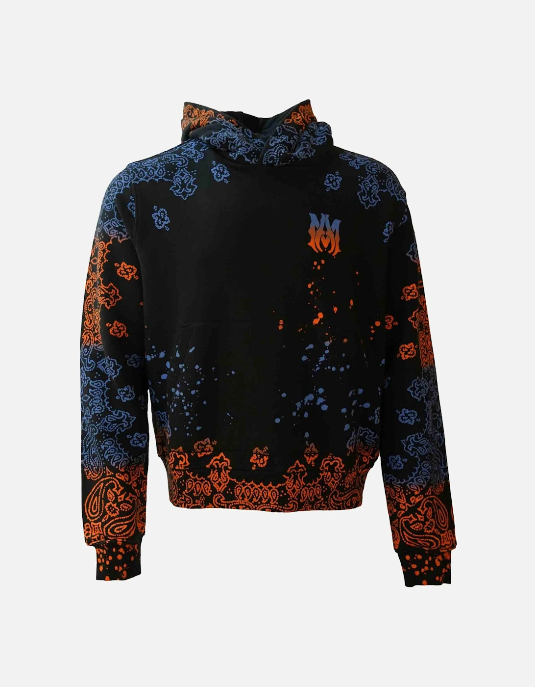 BANDANA BLEACH HOODIE BLUE / ORANGE, 3 of 2