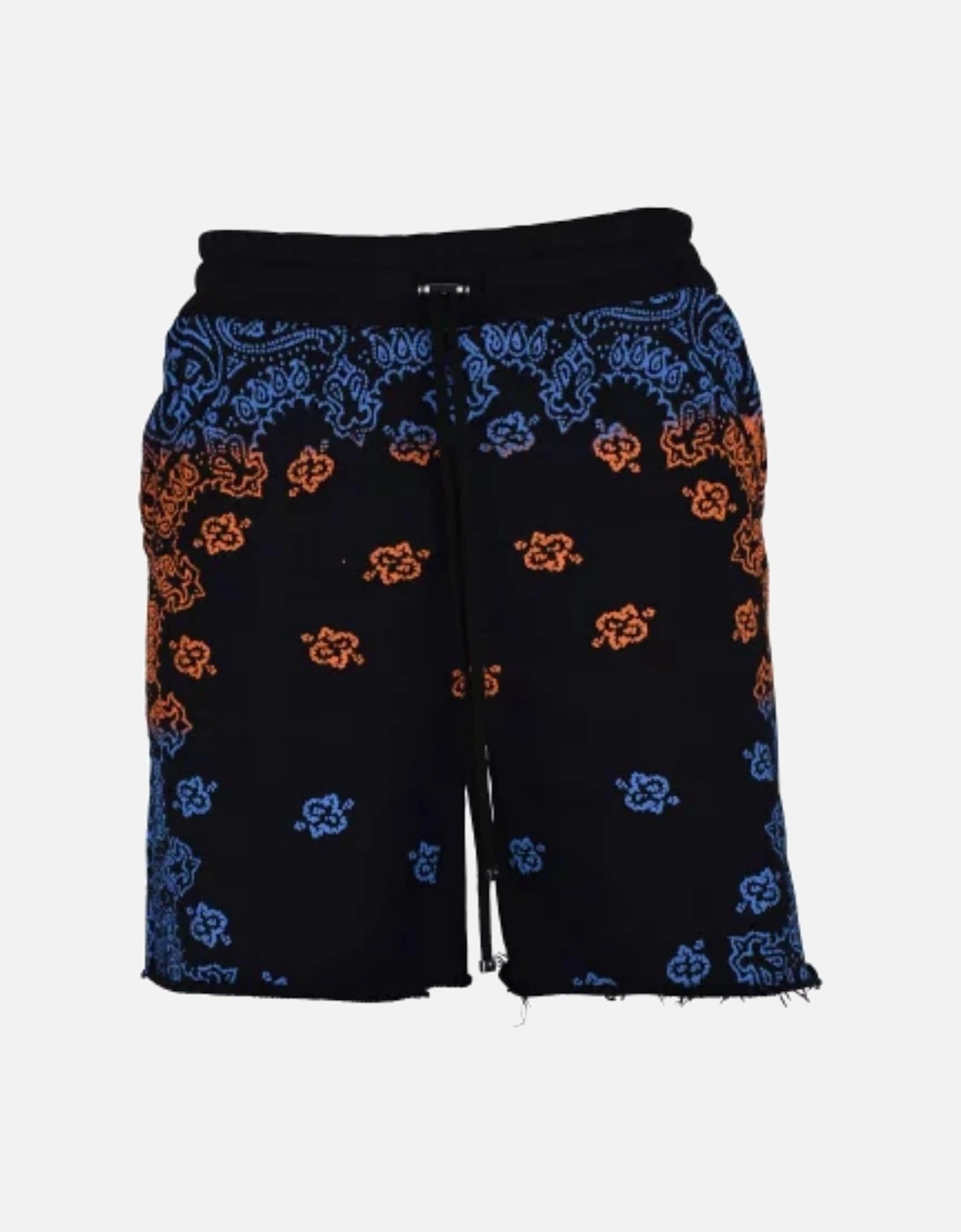 BANDANA BLEACH SHORTS BLUE / ORANGE, 4 of 3