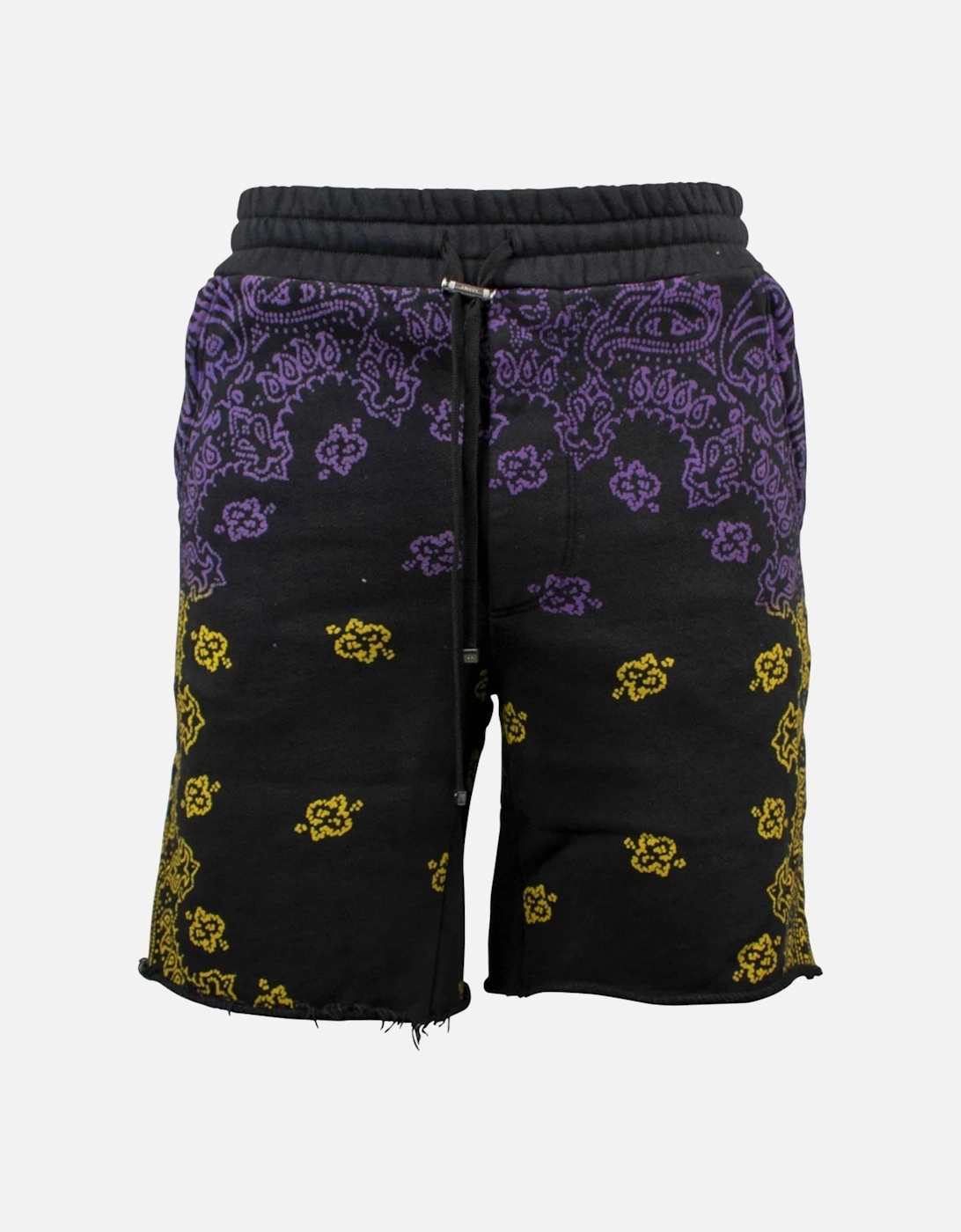 AMIRI BANDANA BLEACH SHORTS PURPLE / YELLOW, 3 of 2