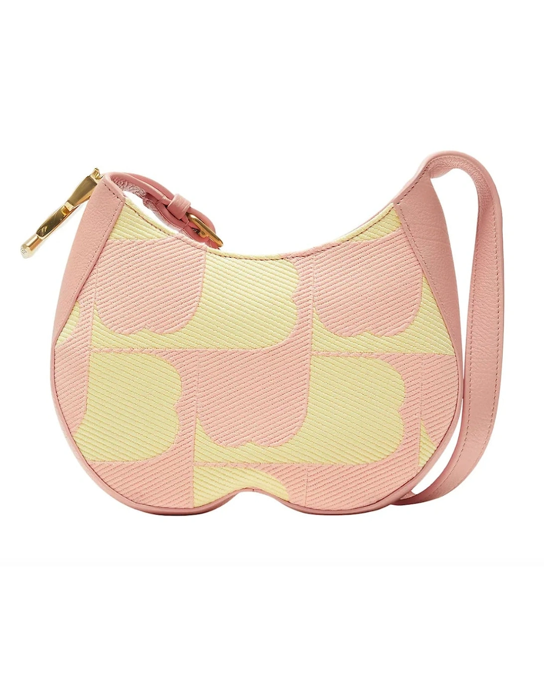 Burberry Women's Pink Chess Small Blush Leather Shoulder Bag - Size: One Size