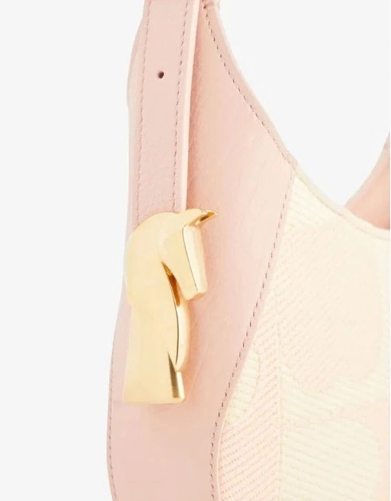 Chess Small Blush Pink Leather Shoulder Bag