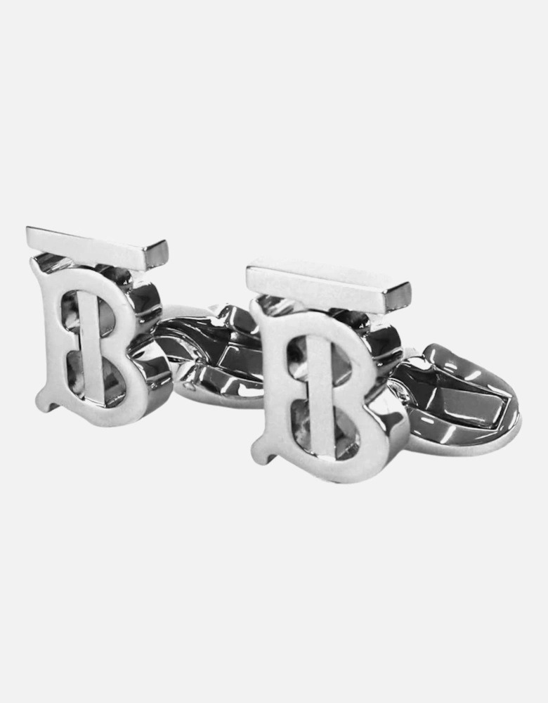 Cufflinks Men's TB Logo Silver Pallido Cufflinks