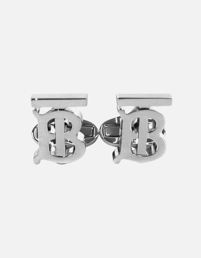 Cufflinks Men's TB Logo Silver Pallido Cufflinks