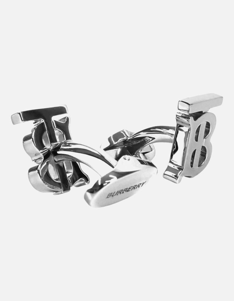 Cufflinks Men's TB Logo Silver Pallido Cufflinks