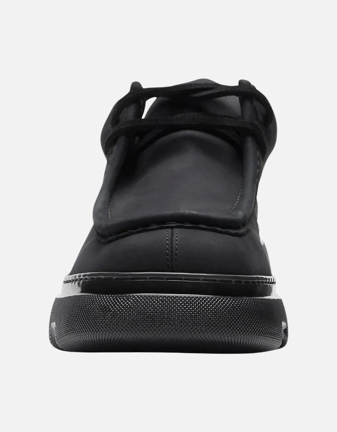 Black Lace Up Suede Derby Shoes