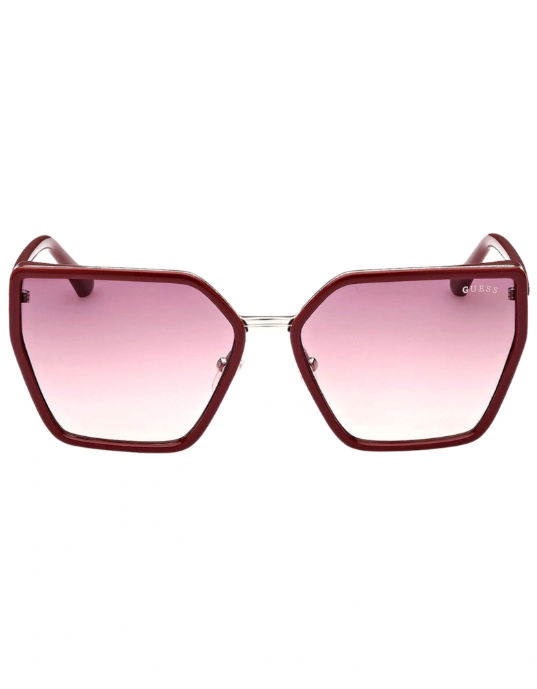 Shiny Bourdeaux Frame Gradient Bordeaux Lens Sunglasses