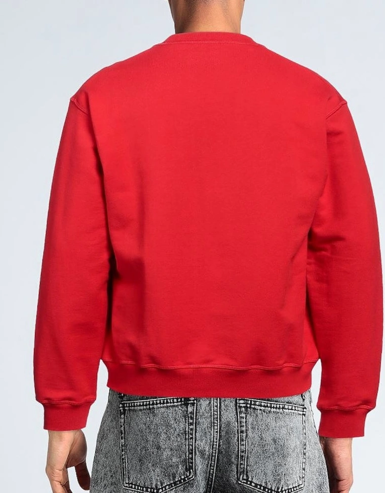 Bold Maple Leaf Logo Red Sweatshirt
