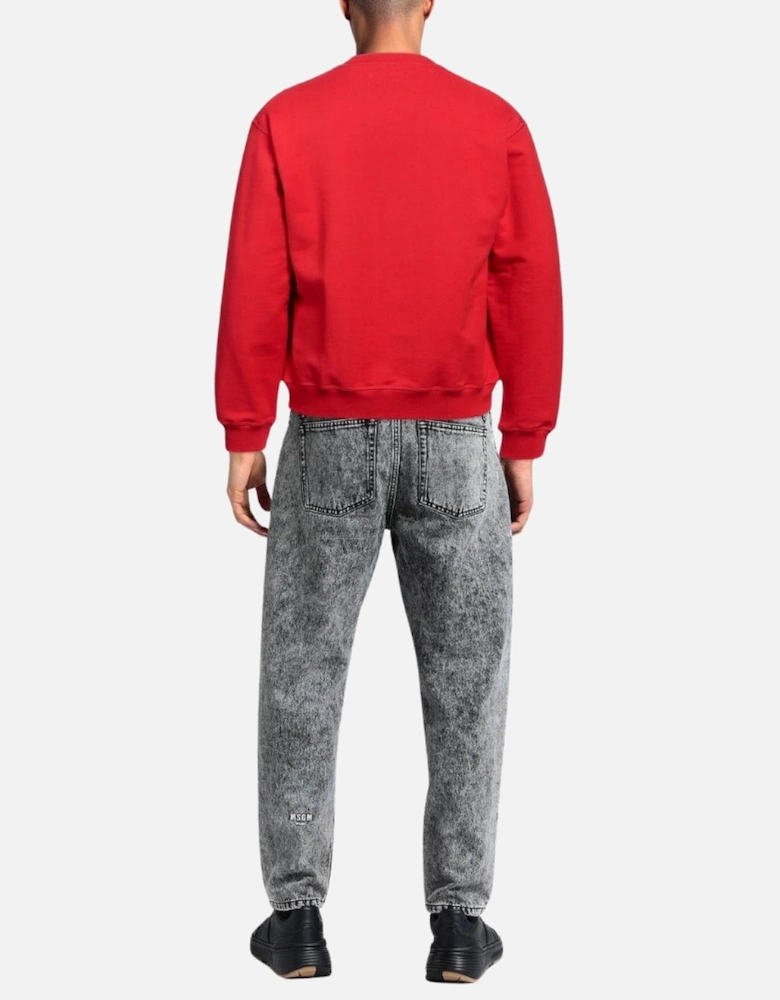 Bold Maple Leaf Logo Red Sweatshirt