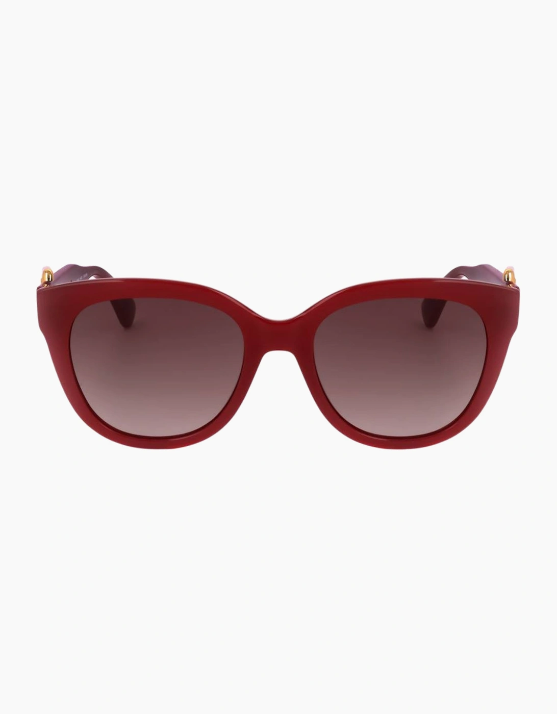 Moschino Women's Brown/Red Sf Lens Buckled Legs Sunglasses - Size: One Size
