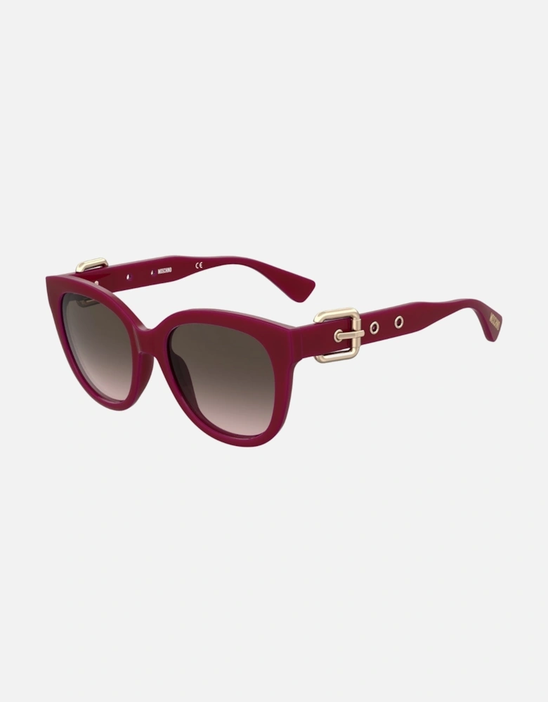 Brown SF Lens Red Buckled Legs Sunglasses