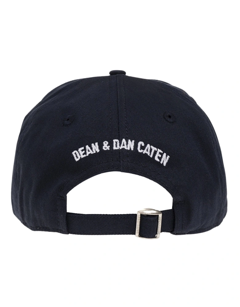 Reverse Logo Cap Navy Blue Hat