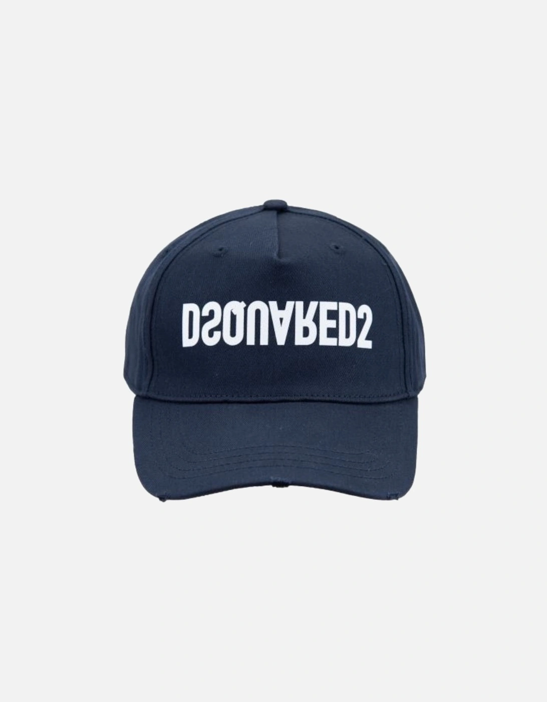 Reverse Logo Cap Navy Blue Hat