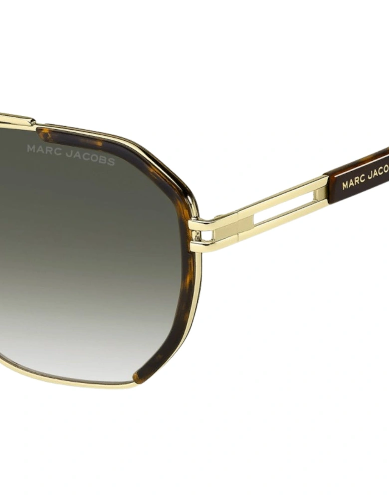 Havana/Gold Frame Brown Gradient Lens Sunglasses