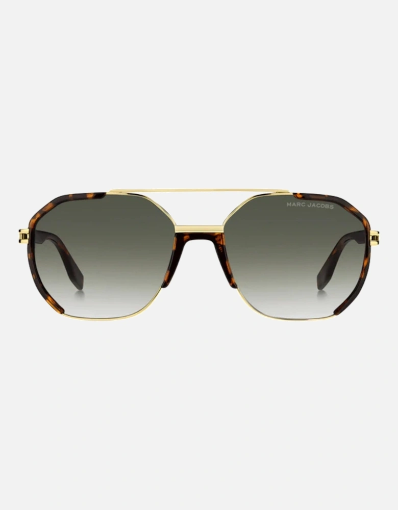 Havana/Gold Frame Brown Gradient Lens Sunglasses