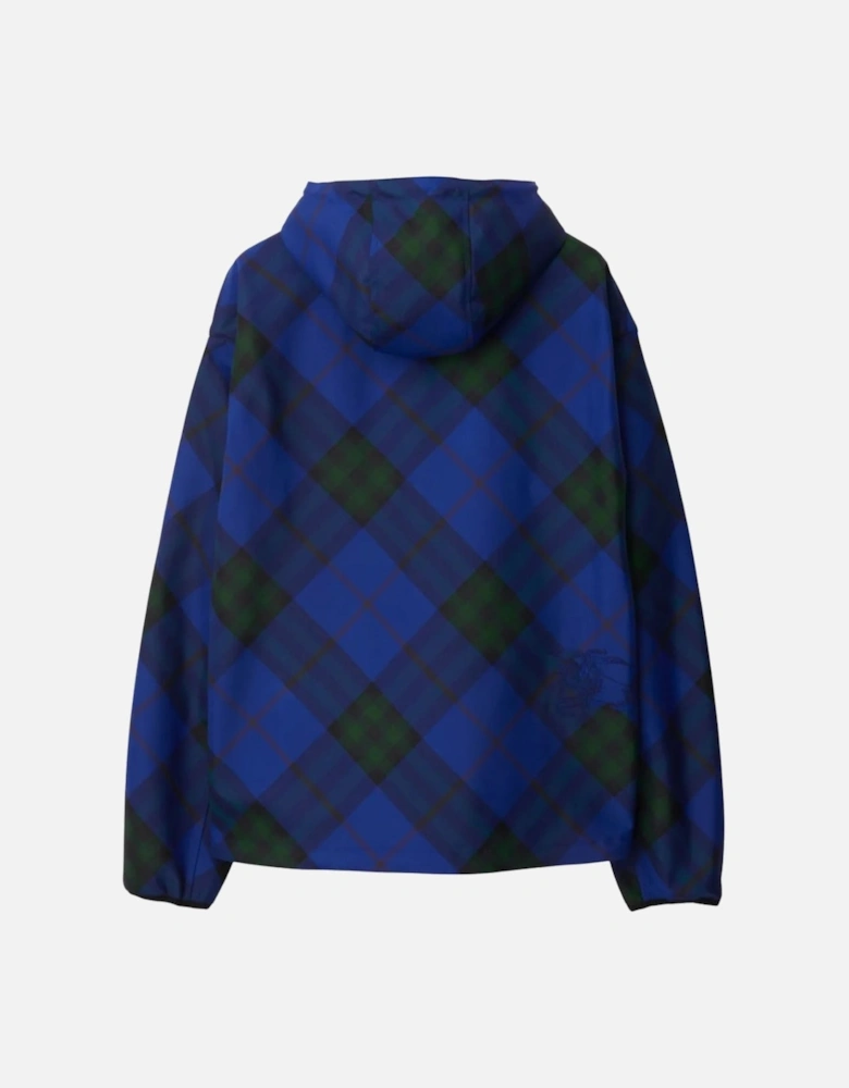 Blue House Check Hooded Jacket