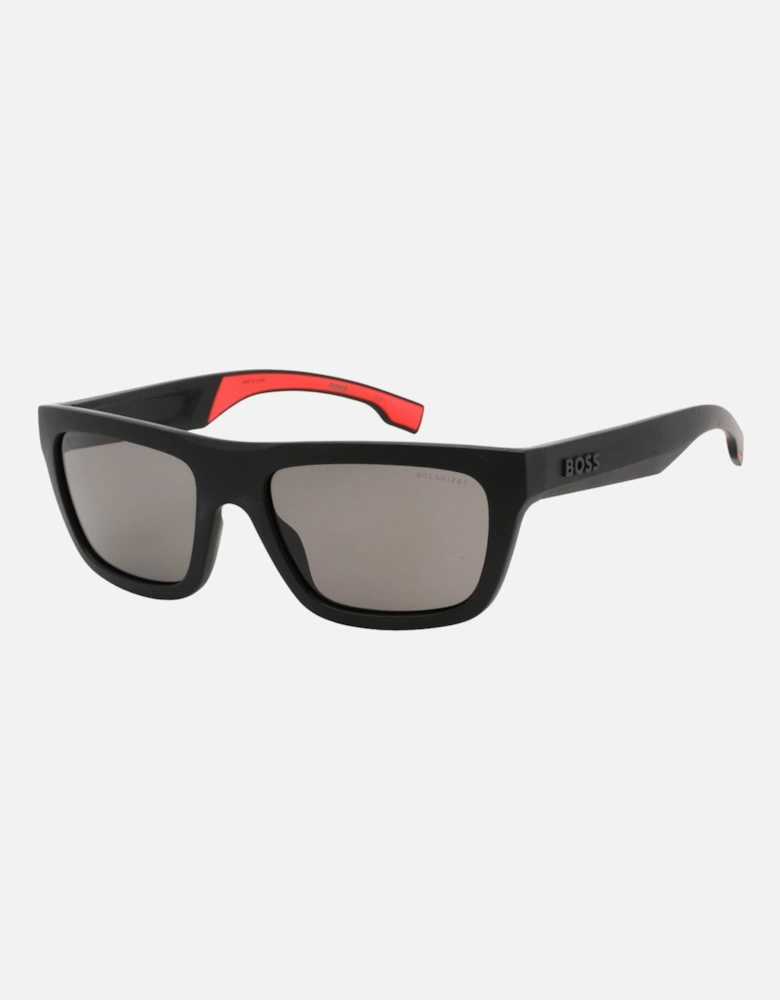 Matte Black Grey Polarized Lens Sunglasses
