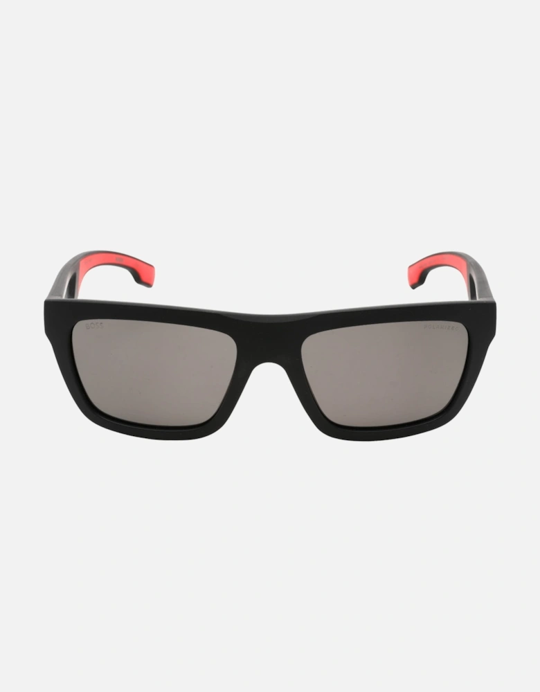 Matte Black Grey Polarized Lens Sunglasses