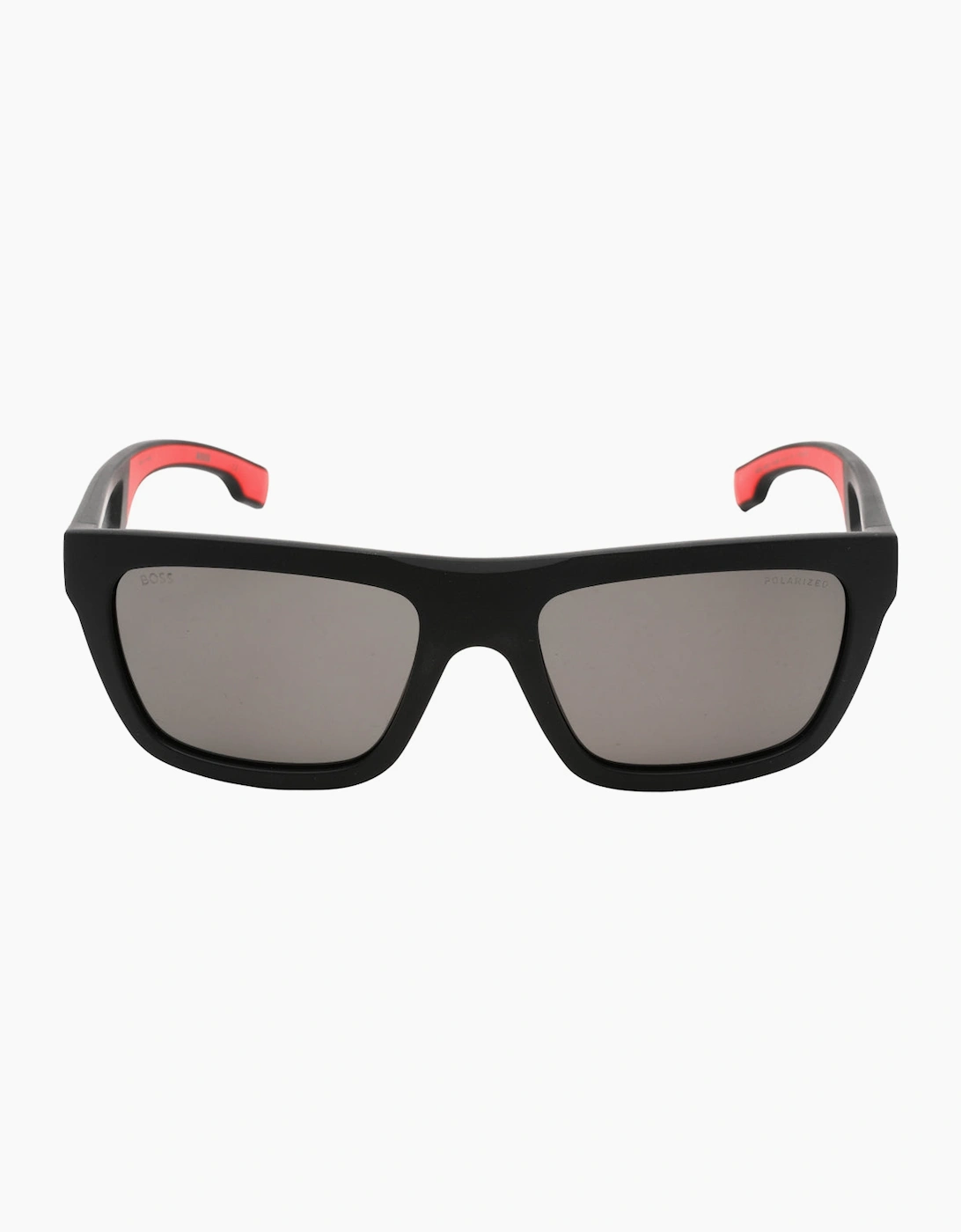 Hugo Boss Men's Black/Grey Matte Polarized Lens Sunglasses - Size: One Size