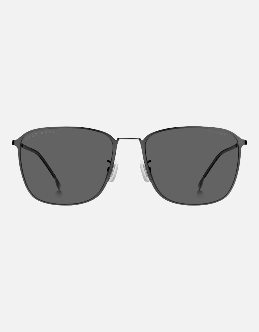 Grey Polarised Lens Matte Dark Ruthenium Grey Sunglasses, 3 of 2
