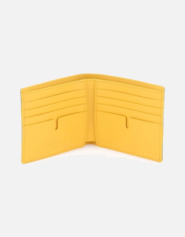 Checked Bi-Fold Desert Sage Green/Sunflower Yellow Wallet
