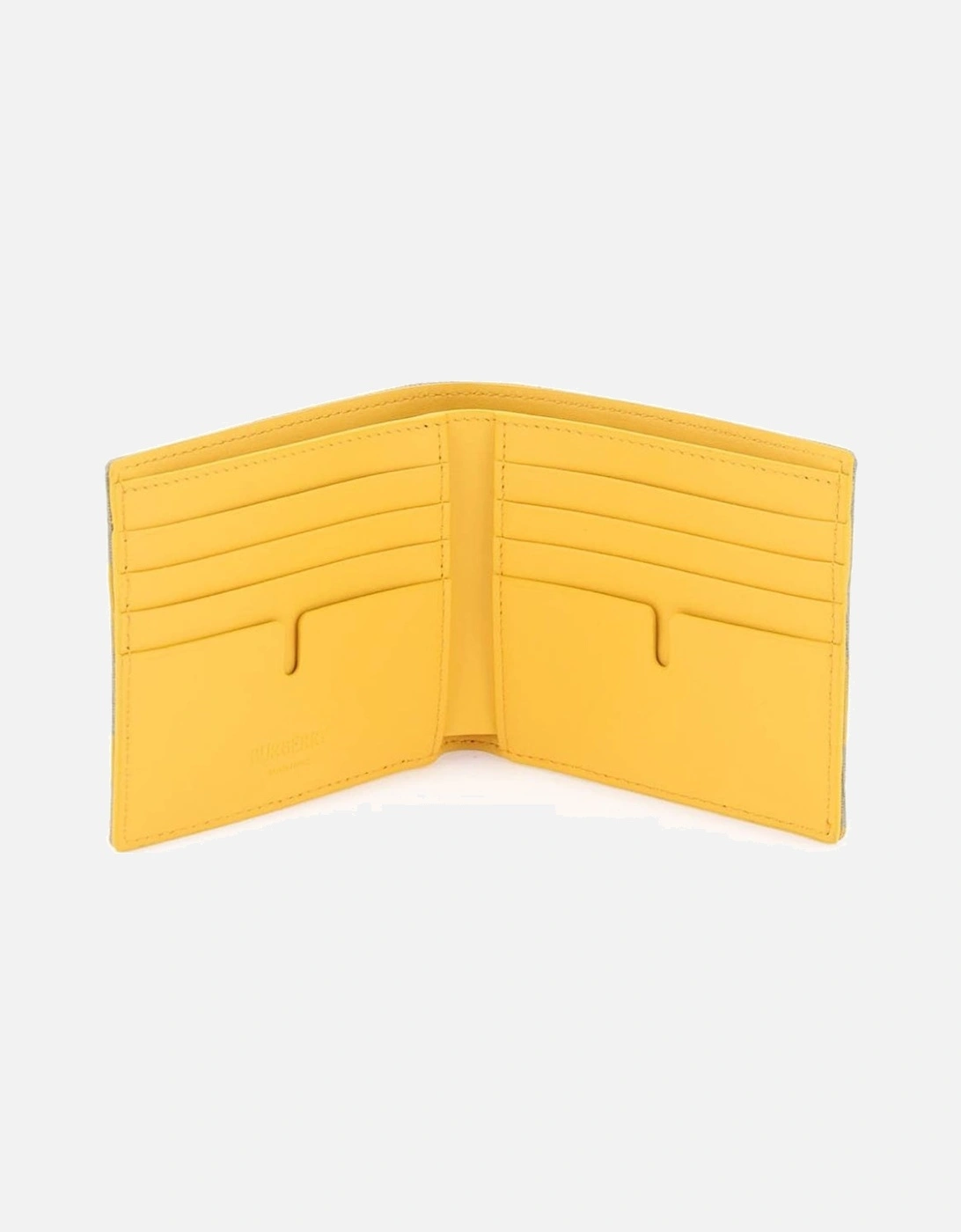 Checked Bi-Fold Desert Sage Green/Sunflower Yellow Wallet