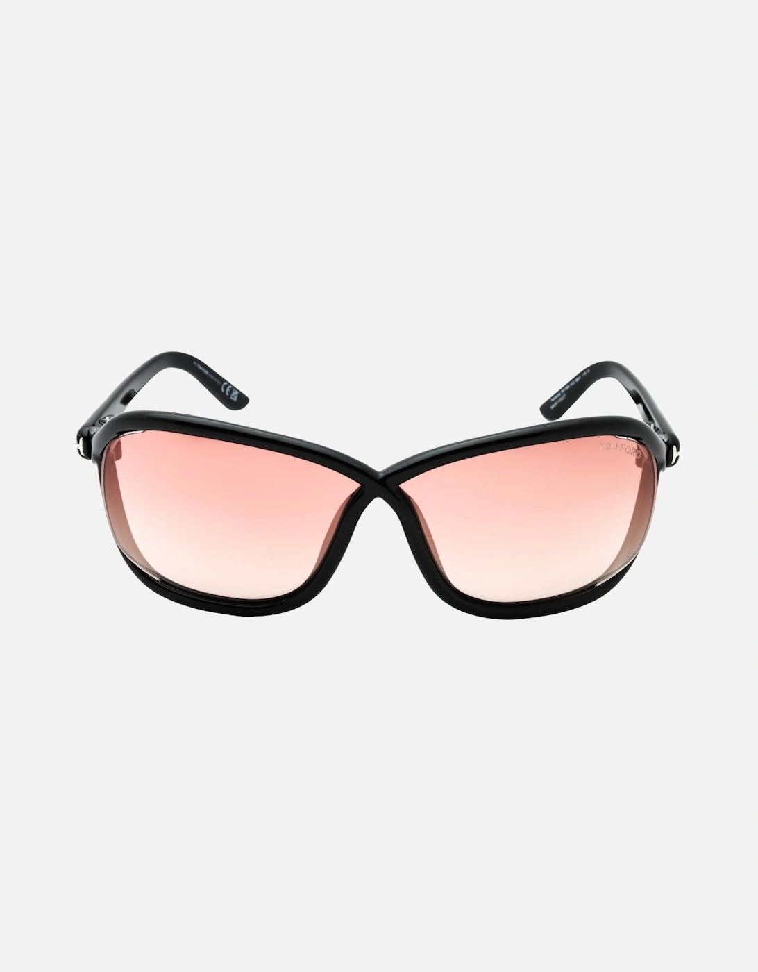 Mirror Velvet Lens Shiny Black Sunglasses, 3 of 2