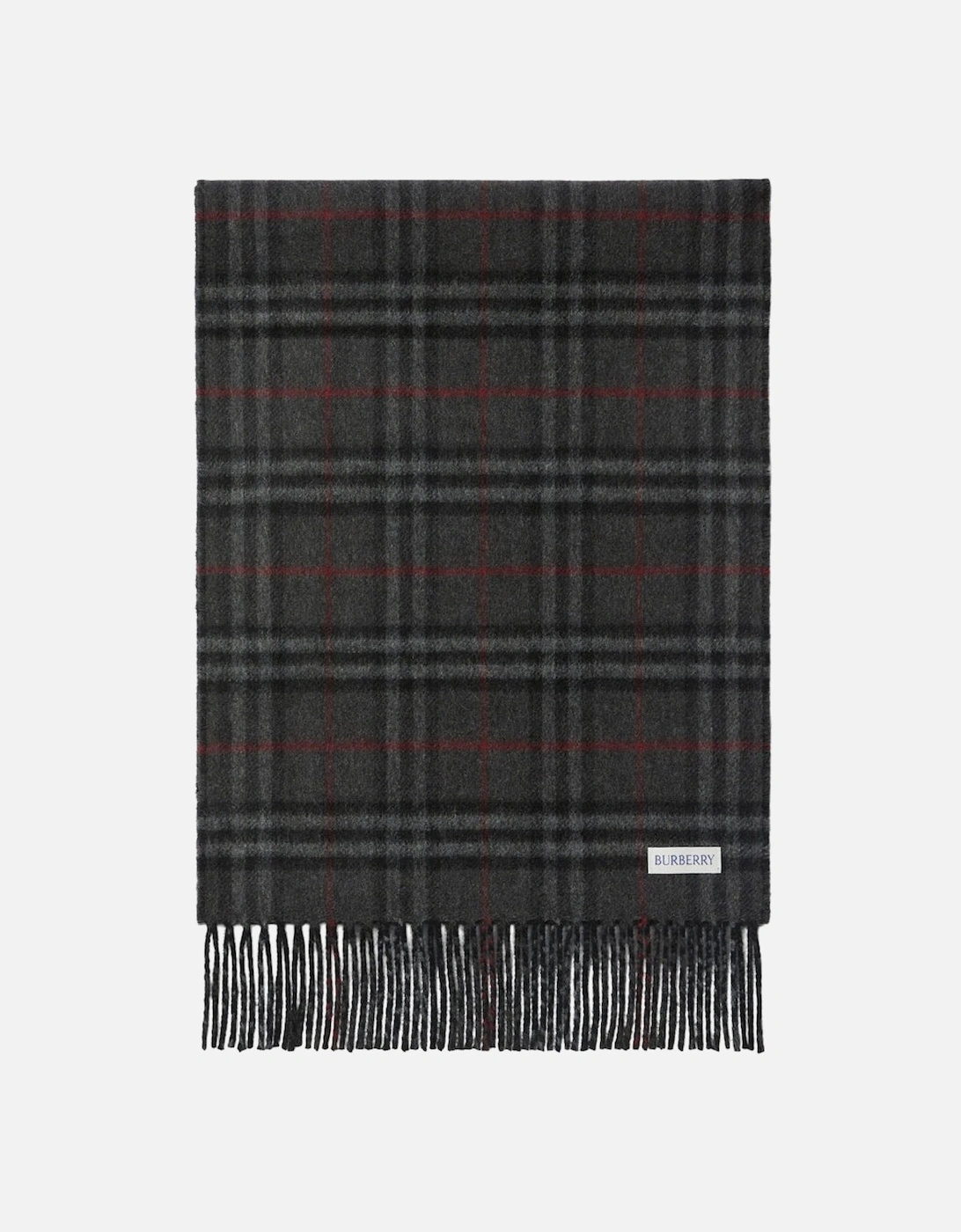 checked Reversible Black Cashmere Scarf, 4 of 3