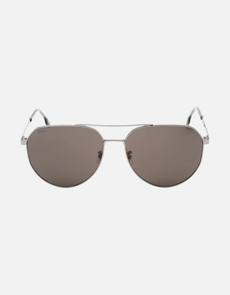 Ruthenium Frame Grey Lens Sunglasses