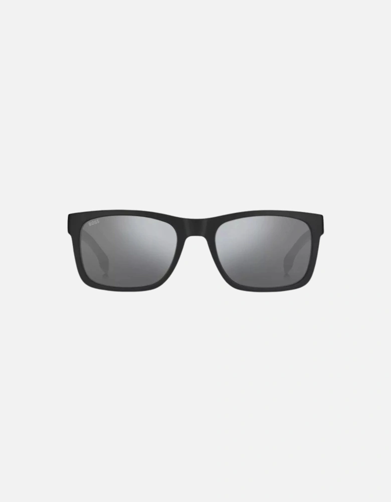 Silver SP Lensed Matte Black Framed Sunglasses