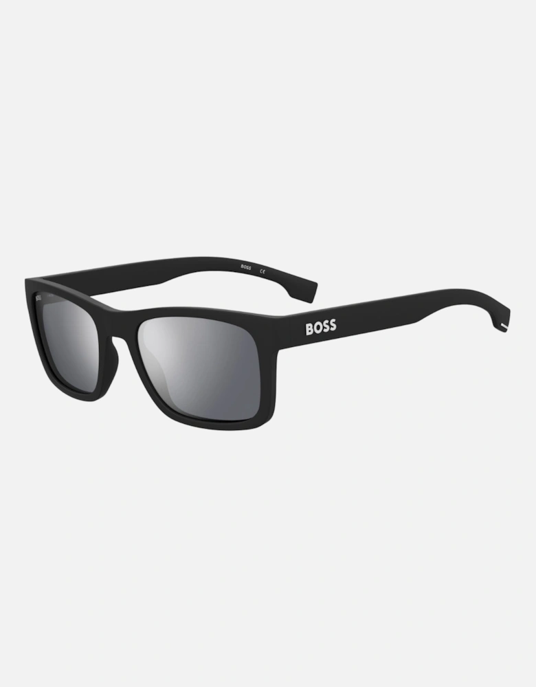 Silver SP Lensed Matte Black Framed Sunglasses