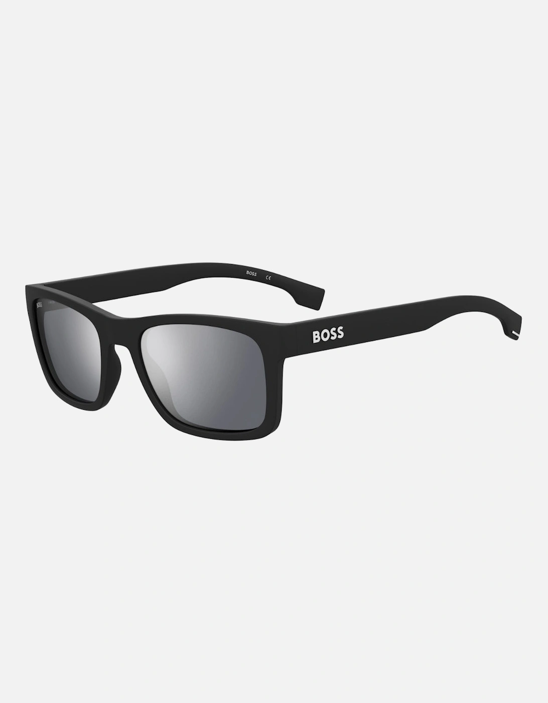 Silver SP Lensed Matte Black Framed Sunglasses