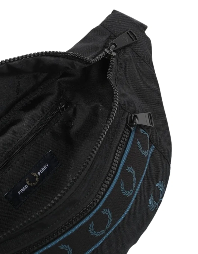 Contrast Taped Black Crossbody Bag