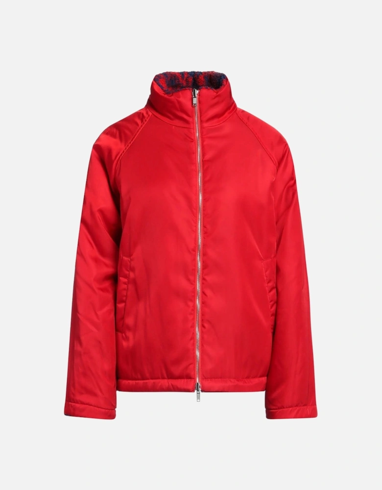 Reversible Rose Red Fleece Jacket