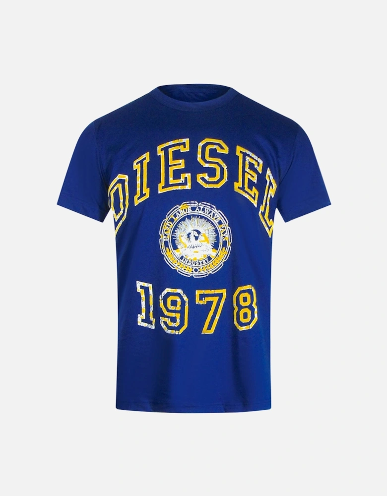 Large 1978 Design Navy Blue T-Shirt