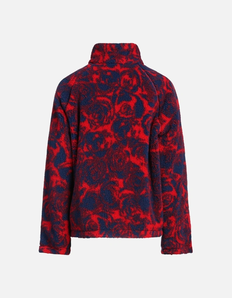 Reversible Rose Red Fleece Jacket