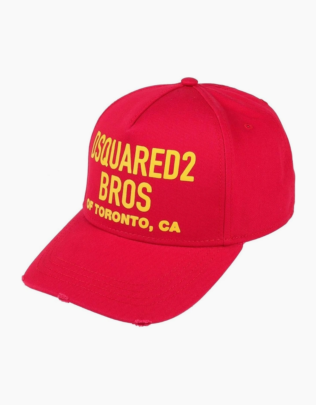 Dsquared2 Men's Red Bros Of Toronto Baseball Cap Hat - Size: One Size