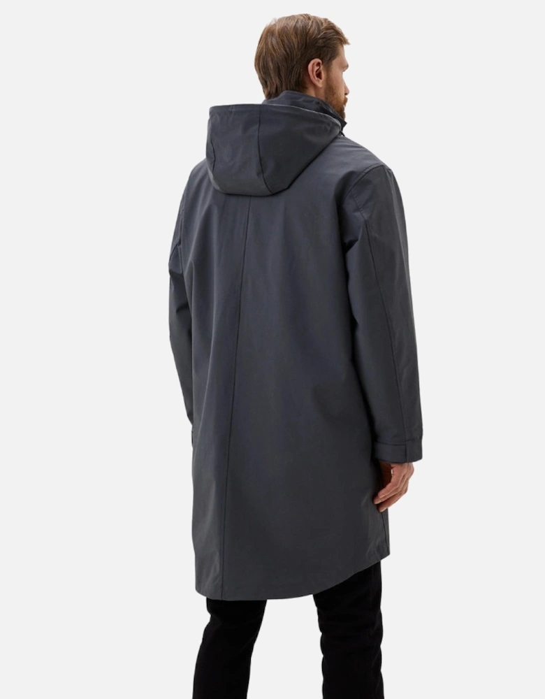 Gunmetal Grey Bonded Parka Jacket