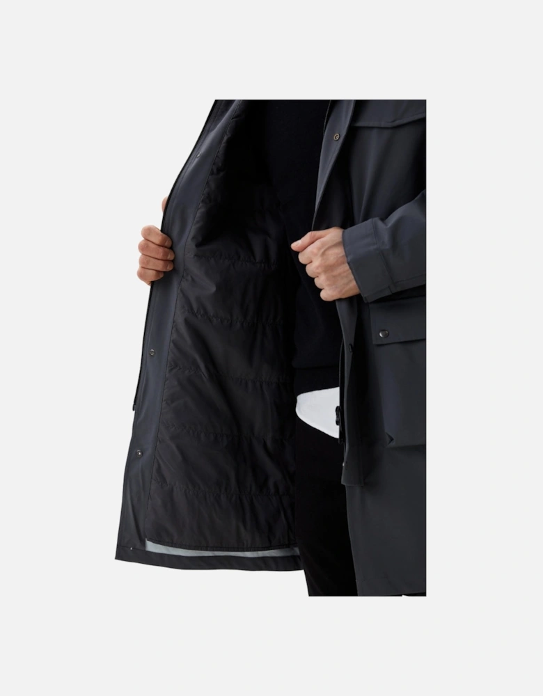 Gunmetal Grey Bonded Parka Jacket