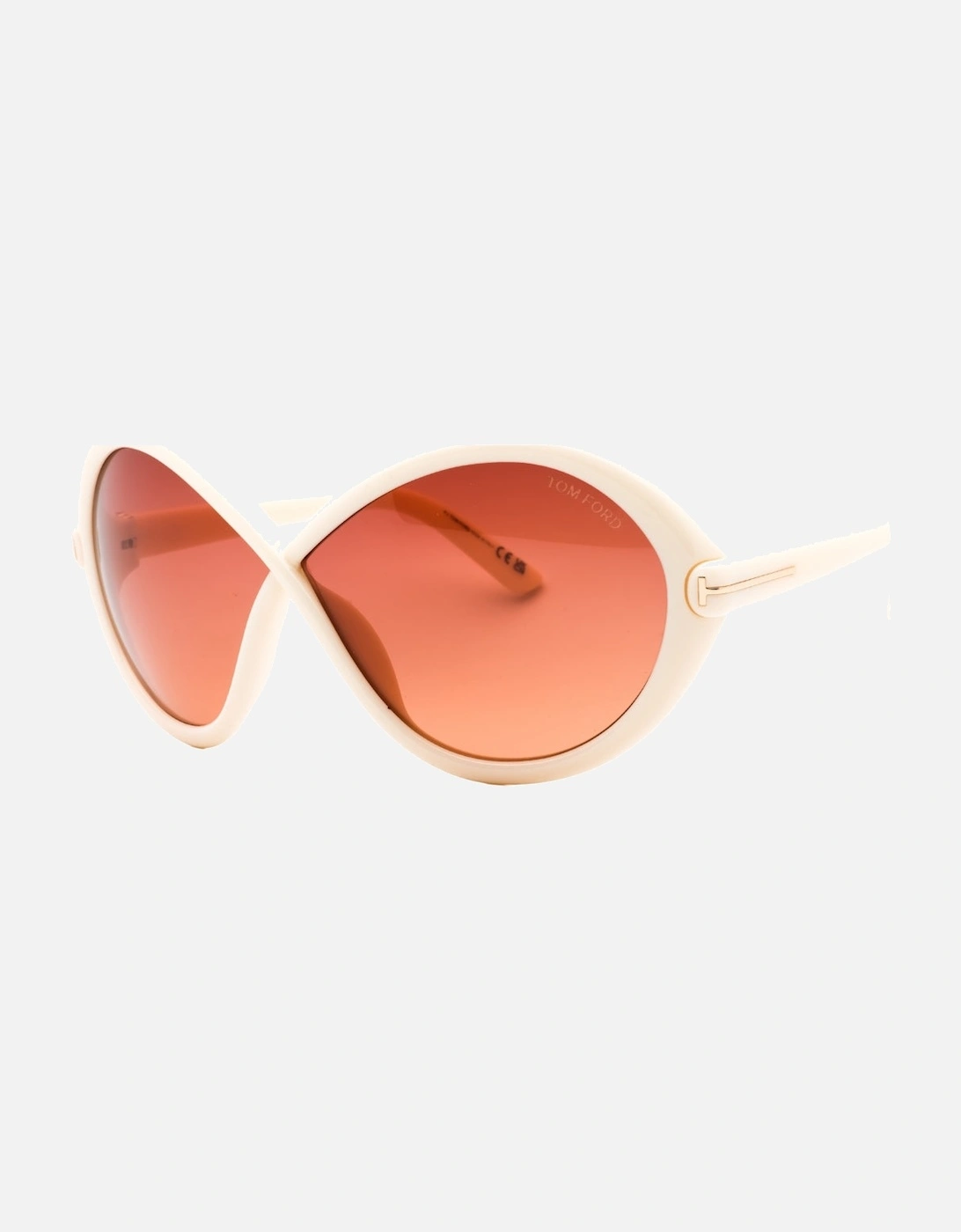 Gradient Bordeaux Lensed Ivory Frame Sunglasses