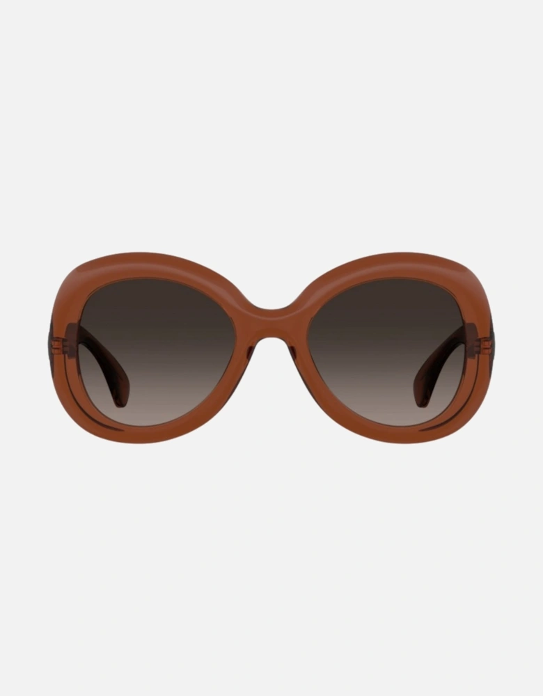 Brown SF Lens Brown Rounded Sunglasses