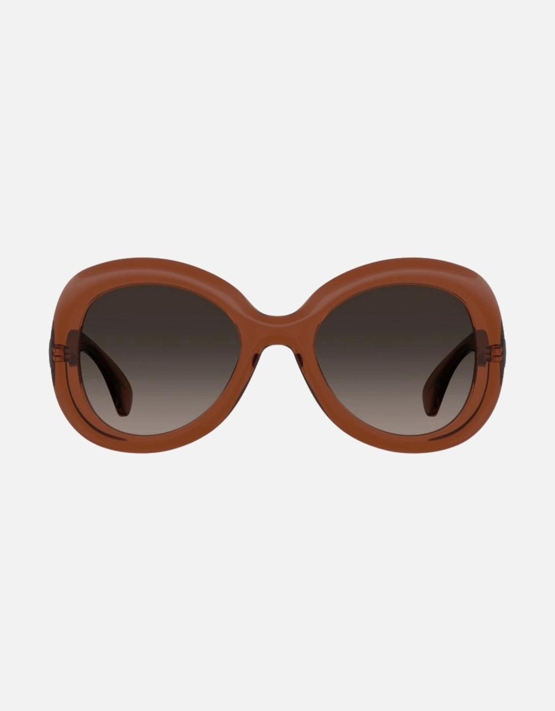 Brown SF Lens Brown Rounded Sunglasses, 3 of 2